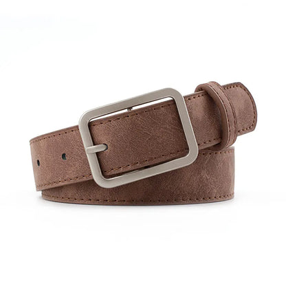 Leopard Print Pu Belt Unisex Fashion Personality Simple