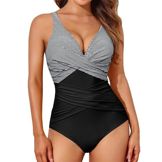 Vintage One Piece Swimsuit Sexy Printed Swimming Suit for Women Summer Monokini Swimwear Bathing Suits Boho Ladies Swimsuits