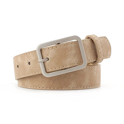 Leopard Print Pu Belt Unisex Fashion Personality Simple