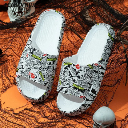 Leopard Print Cloud Slippers For  Men