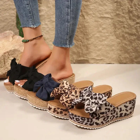 Women Wedge Slippers 2025 Leisure Large Size Shoes