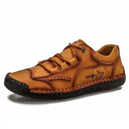 Anti Slip With Lacing Leopard Shoes Elegant Mens Ankle Boots