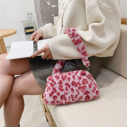 Autumn Winter Women's Shoulder Bag Animal Print