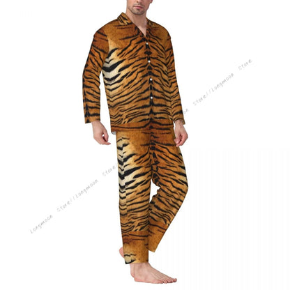 Mens Pajamas Sets Home Suits Tiger Leopard And Crocodile