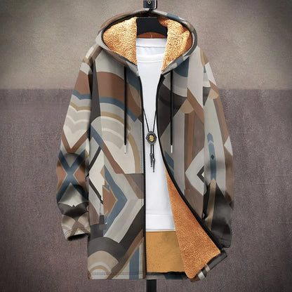 3D Men Cardigans Coats Tiger Loong Printed Plush