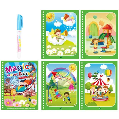Drawing Coloring Books for Kids Magic Water Book with Pen