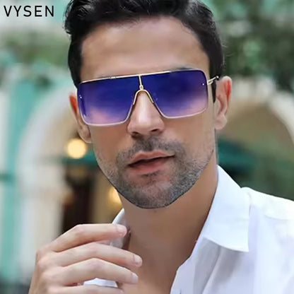 Fashion Oversized Square Sunglasses For Men Big Frame