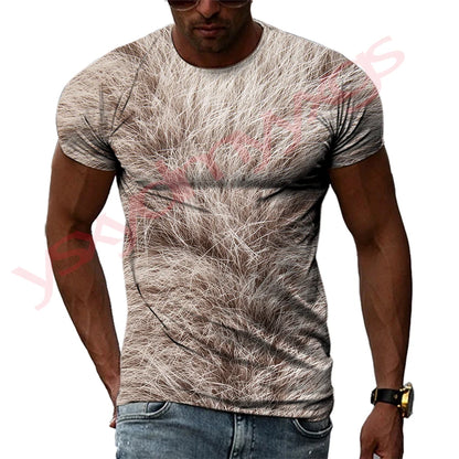 Summer Hip-Hop Style Leopard Tiger Animal Fur