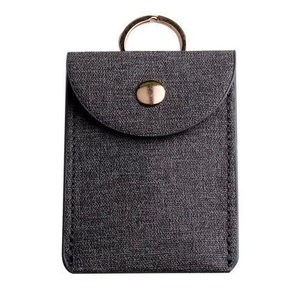 Fashion Leopard Print PU Function Card Case Business Card Holder Men Women Credit Card Bag ID Card Key Wallet with Keychain